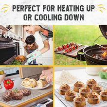 Load image into Gallery viewer, Checkered Chef Cooling Rack - Set of 2 Stainless Steel, Oven Safe Grid Wire Racks for Cooking & Baking - 8” x 11 ¾"