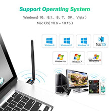 Load image into Gallery viewer, EDUP LOVE USB Wi-Fi Adapter with 6dBi Antenna, USB Wireless 150Mbps Network Adapter WiFi Dongle for Laptop Desktop PC Support Windows 10/8.1/7 /XP/Vista/Mac OS