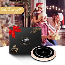 Load image into Gallery viewer, Symani Coffee Mug Warmer - Smart Wax Candle Warmer with Auto Shut Off for Home Office Desk Use, Electric Hot Plate with Touch Control,Mugs Warmer with Light for Beverage Cocoa Tea Water Milk
