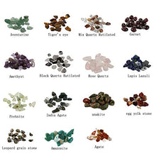 Load image into Gallery viewer, 15 Different Type Gemstone Chip Bead Crystal Quartz Stone Irregular Shaped Loose Beads Crushed Chunked Crystal Pieces for DIY Bracelet Necklace Making