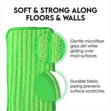 Load image into Gallery viewer, Turbo Mops Reusable Floor Mop Pads - Pack of 2, Machine Washable, 12-inch Microfiber Mop Refills - Compatible with Swiffer Wet Jet - Household Cleaning Tools