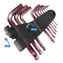 Load image into Gallery viewer, Necoichi Hex Key Allen Wrench Set,Small Hex Key Set,Short Arm Ball Head Allen Wrench Set Tool,Industrial Grade,Easy to Carry,9-Piece(1.5-10 mm)
