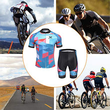 Load image into Gallery viewer, Men's Cycling Jersey Set - Reflective Quick-Dry Biking Shirt and 3D Padded Cycling Bike Shorts