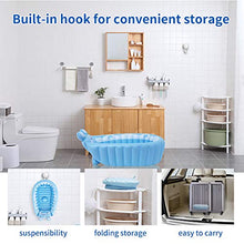 Load image into Gallery viewer, relaxing baby Inflatable Baby Bathtub, Newborn Baby Bathtub seat for Infant, Non-Slip Baby Pool for Sitting up, Portable Toddler tub Shower, Foldable Travel tub with Pool Toy &air Pump Accessories.
