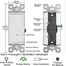 Load image into Gallery viewer, SOZULAMP Illuminated Light Switch-Esay to Install,No Neutral Wire,Single-Pole Decorator Paddle Rocker Light Switch with Night Light,15Amp 120/277Volt(Glossy White, 4 Pack)