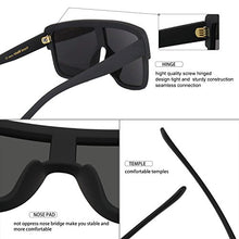 Load image into Gallery viewer, ROYAL GIRL Premium Oversized Sunglasses Women Flat Top Square Frame Shield Fashion Glasses (Silver Mirror, 77)
