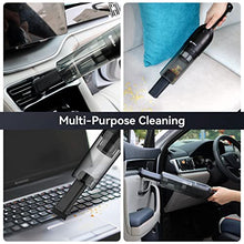 Load image into Gallery viewer, Handheld Vacuum Cordless, Rechargeable Car Vacuum Cleaner with 30 Mins Runtime, Mini Hand Vacuum with 10000 Pa Powerful Suction, Portable Hand Held Vacuum for Car Pet Hair Hardwood Floor Home, UMLo H6