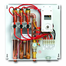 Load image into Gallery viewer, EcoSmart ECO 27 Electric Tankless Water Heater, 27 KW at 240 Volts, 112.5 Amps with Patented Self Modulating Technology,White