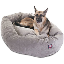 Load image into Gallery viewer, 52 inch Vintage Villa Collection Micro Velvet Bagel Dog Bed By Majestic Pet Products