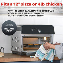 Load image into Gallery viewer, Instant Omni Plus 10-in-1 Air Fryer Toaster Oven Combo, Rotisserie Oven, Deep Fryer, Oil-less Mini Cooker, Convection Oven, Dehydrator, Roaster, Warmer, Reheater, Pizza Oven, 18-Liter