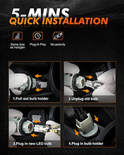 Load image into Gallery viewer, SEALIGHT 921 LED Bulbs, 912 921 LED Bulb Reverse Light T15 Backup Light LED 2600Lumens 6000K Xenon White W16W 906 904 902 Super Bright Light, Pack of 2