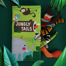 Load image into Gallery viewer, beiens Baby Books Toys, Touch and Feel Crinkle Cloth Books for Babies, Infants & Toddler, Early Development Interactive Car & Stroller Soft Toys Gifts for Boys & Girls (Jungle Tails-1 Book)