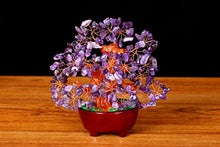 Load image into Gallery viewer, Parma77 6.5 Inch Purple Crystal Feng Shui Amethyst Quartz Gem Stone Money Tree Home Office Table Wealth Decoration