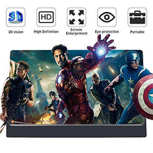 Load image into Gallery viewer, Phone Amplifier - 12'' 3D HD Phone Amplifier Screen, Phone Screen Magnifier Projector with Foldable Holder Stand for iPhone and Android Smartphones, Phone Screen Enlarger for Videos,Movies and Gaming