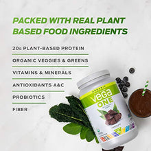 Load image into Gallery viewer, Vega One Organic, Chocolate, Meal Replacement Protein Powder, Vegan, Plant Based, Superfood, Vitamins, Probiotics, Dairy Free, Gluten Free, Pea Protein for Women and Men, 1.6 Pounds (17 Servings)