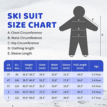 Load image into Gallery viewer, Yueta Boys Snowsuit One Piece Kids Ski Suit Coveralls Ski Jackets Jumpsuits Waterproof for 5 Years Toddler Snowboarding