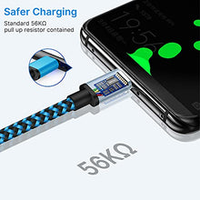 Load image into Gallery viewer, Micro USB Cable Aioneus Fast Android Charging Cord 6FT 3Pack Charging Cable Braided Charger Cord for Samsung Galaxy S7 Edge S6 S5 S2 J7 J7V J5 J3 J3V J2, LG K40 K20, Moto E4 E5 E6, Tablet, PS4, Xbox