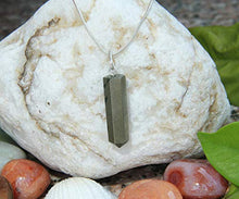 Load image into Gallery viewer, Raw Pyrite Crystal Pendant Necklace – For Action Vitality Willpower Confidence Persistence Creativity Protection - Authentic Stone on Adjustable Length Cord - Real Gemstone Chakra Healing Charm