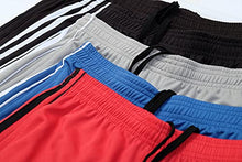Load image into Gallery viewer, 5 Pack: Big Boys Youth Clothing Knit Mesh Active Athletic Performance Basketball Soccer Lacrosse Tennis Exercise Summer Gym Golf Running Teen Shorts -Set 1- M (8/10)
