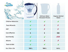 Load image into Gallery viewer, EHM SureFlow Alkaline Water Pitcher Replacement Cartridge – Healthy Drinking Water, PH 8.5-9.5, 6-Stage Filtration & Hydration System