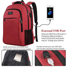Load image into Gallery viewer, Laptop Backpack for Girls, Womens High School Backpack with USB Port for School Supplies and College Accessories, Water Resistant Travel Daypack Cute Book Bag for Teens and Ladies Fit 15.6 In Computer