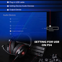 Load image into Gallery viewer, EKSA E900 USB Gaming Headset with Microphone for PC - PS4 Headset with Mic Detachable Noise Cancelling - 7.1 Surround Sound Gaming Wired Headphones Compatible with PS4, PS5, Xbox One, Computer, Laptop