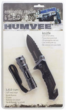 Load image into Gallery viewer, Humvee HMV-KC-ER4 Emergency Rescue and LED Combo Knife with Belt Cutter, Glass Breaker and LED Light