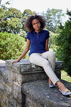 Load image into Gallery viewer, French Toast Girls' Toddler Short Sleeve Peter Pan Collar Polo Shirt, Navy, 2T