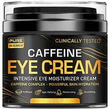 Load image into Gallery viewer, Caffeine Eye Cream For Anti Aging, Dark Circles, Bags, Puffiness. Great Under Eye Skin + Face Tightening, Eye Lift Treatment For Men & Women 1.7oz