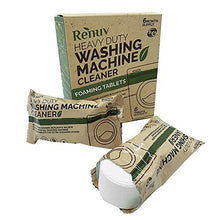 Load image into Gallery viewer, Renuv Washing Machine Cleaner For Front Load, Top Load or HE, Slow Dissolving Huge 40g Eco Friendly Tablets For Maximum Effect Deep Clean Your Washer Where Others Fail