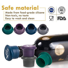Load image into Gallery viewer, Whaline 8 Pack Wine Bottle Stoppers and Gift Box, Funny Silicone Reusable Caps Bottle Sealers with a Funny Saying for Wine Beverage and Beer Bottles