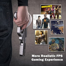Load image into Gallery viewer, AIXOTO VR Game Gun for Oculus Quest 2, Touch Controller Pistol Case Grips Accessories Compatible with Oculus/Meta Quest 2, Enhanced FPS Gaming Experience for Virtual Shooting Games-Black