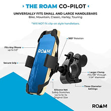 Load image into Gallery viewer, Roam: Gel Bike Seat Cushion Cover for Comfort (fits Seats up to 11x8 in) and Universal Motorcycle and Bike Phone Holder (fits Phones up to 3.5 inches) - Premium Bicycle Accessories Bundle