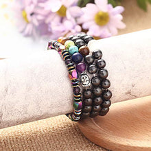 Load image into Gallery viewer, THUNARAZ 12Pcs Hematite Bracelet Set for Men Women Magnet Stone Bracelet Anxiety Bracelet Relief Magnetic Therapy Bracelet