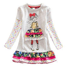Load image into Gallery viewer, DXTON Little Girls Dresses Winter Long Sleeve Animal Dresses LH7771 6T