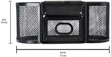 Load image into Gallery viewer, AmazonBasics DSN-02950 Mesh Desk Organizer, Black