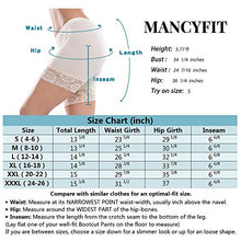 Load image into Gallery viewer, MANCYFIT Slip Shorts for Women Short Leggings Mid Thigh Legging Plus Size Lace Undershorts Beige X-Large