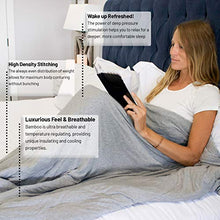 Load image into Gallery viewer, Weighted Evolution Weighted Blanket+ Bonus Organic Bamboo Duvet Cover/PRE-Assembled/Best Blanket for Adults/Kids-Hypoallergenic Warm Cooling Calm Cozy Heavy Blanket (Grey, 60"x 80" | 20 lbs)
