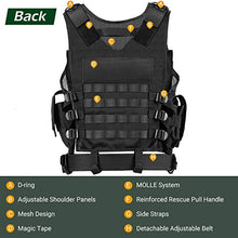 Load image into Gallery viewer, HUNTSEN Tactical Vest for Men Lightweight Adjustable Outdoor Training Breathable Vest for Adults with Detachable Belt