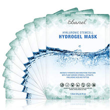 Load image into Gallery viewer, Ebanel 10-Pack Hydrogel Collagen Mask for Face, Instant Brightening Hydrating Face Mask Sheet Mask for Firming, Lifting Anti Aging Anti Wrinkle with Hyaluronic Acid, Peptide, Aloe Vera, Vitamin C & E