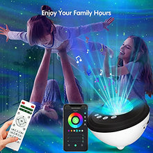 Load image into Gallery viewer, Loycco Galaxy Star Night Light Projector for Bedroom, Aurora Light Projector Compatible with Alexa & Smart APP, White Noise & Bluetooth Speaker Sky Light, Gift for Kids Adults Home Party Ceiling Decor