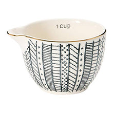 Load image into Gallery viewer, Creative Co-Op Stoneware, Black & White, Set of 4 Measuring Cup, 4.5"