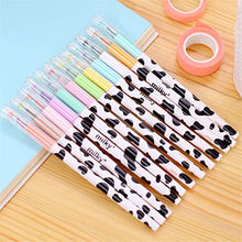 Load image into Gallery viewer, Pack of 12 Colors Kawaii Cow Design Gel Pen for Office School Home Travel Gift for Friends and students (12)
