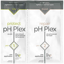 Load image into Gallery viewer, pH Plex Protect & Repair - Double Sachet of Steps 1 & 2, Protect Your Hair While Coloring or Bleaching, Repair Compromised and Damaged Hair