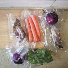 Load image into Gallery viewer, WISH Vacuum Sealer Bags Food Storage Rolls (6 Rolls), 11 Inch X 16 Feet Fit Inside Machine Heavy Duty Embossed Food Storage Saver Bags Rolls Compatible with Sous Vide and FoodSaver (Total 100 Feet)