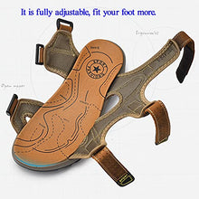 Load image into Gallery viewer, MarsRoad Men's Outdoor Hiking Sandals with Arch Support, Leather Open Toe Athletic Sport Summer Fisherman Water Shoes, Jesus sandals