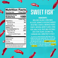Load image into Gallery viewer, SmartSweets Sweet Fish, Candy with Low Sugar (3g), Low Calorie (100), No Artificial Sweeteners, Vegan, Plant-Based, Gluten-Free, Non-GMO, Healthy Snack for Kids & Adults, 1.8oz (Pack of 12)