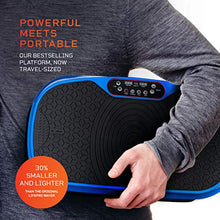 Load image into Gallery viewer, LifePro Waver Mini Vibration Plate - Whole Body Vibration Platform Exercise Machine - Home & Travel Workout Equipment for Weight Loss, Toning & Wellness - Max User Weight 260lbs (Blue)
