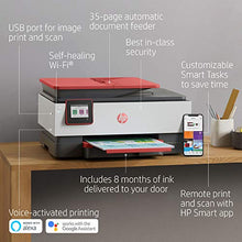 Load image into Gallery viewer, HP OfficeJet Pro 8035 All-in-One Wireless Printer - Includes 8 Months of Ink, HP Instant Ink, Works with Alexa - Coral (4KJ65A)
