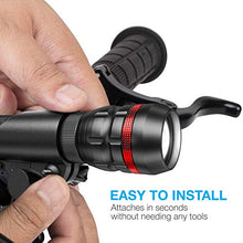 Load image into Gallery viewer, Vont 'Scope' Bike Light, Bicycle Light Installs in Seconds Without Tools, Powerful Bike Headlight Compatible with: Mountain, Kids, Street, Bikes, Front & Back Illumination